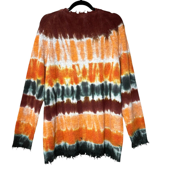 Sandrine Rose Tie Dye Sevilla Wool Cashmere Sweater Paradise Circus Women L NWT - Picture 3 of 11